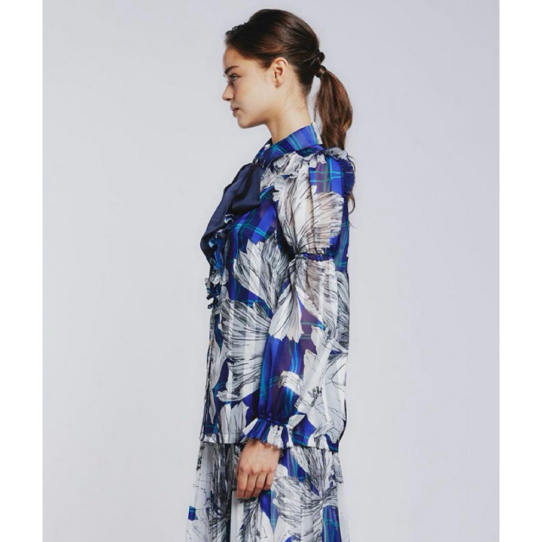 DOUBLE STANDARD CLOTHING - Sov. / フラワーシフォンサテン DOUBLE STANDARD CLOTHING - Sov. / フラワーシフォンサテン