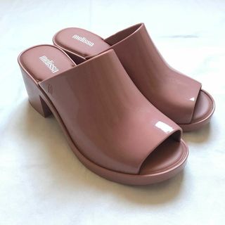 メリッサ(melissa)のブラジル製　melissa　メリッサ　24cm　厚底　サンダル　ミュール　ピンク(サンダル)