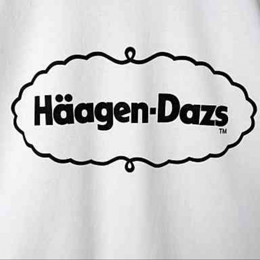 ハーゲンダッツTシャツHaagenDazs サイズ白Lホワイト アイスクリーム メンズのトップス(Tシャツ/カットソー(半袖/袖なし))の商品写真