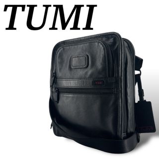 TUMI - トゥミ　ショルダーバッグ　クロスボディ　ブラック　オールレザー　92116DH