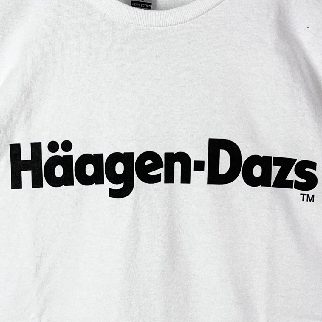 ハーゲンダッツTシャツ 白 HaagenDazs ホワイト L アイスクリーム メンズのトップス(Tシャツ/カットソー(半袖/袖なし))の商品写真
