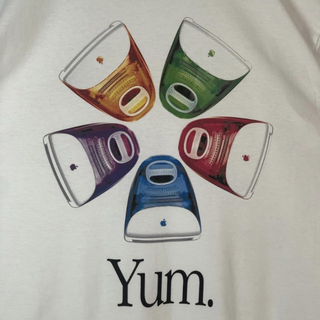 XXLマッキントッシュMACKINTOSHアップルTシャツAPPLEマックシロ白(Tシャツ/カットソー(半袖/袖なし))