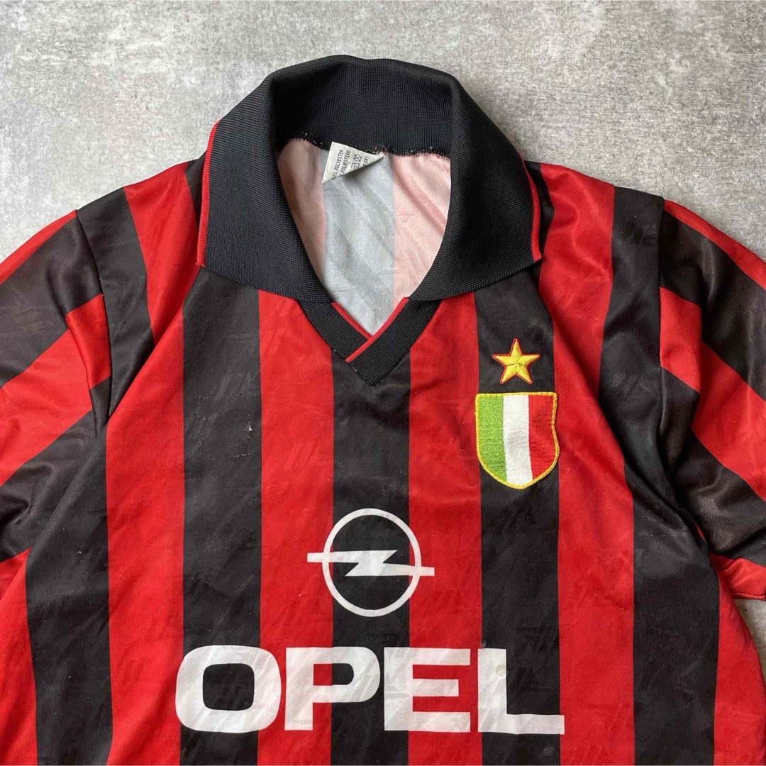 サッカー ゲームシャツ プリント ストライプ ヴィンテージゲームシャツ OPEL メンズのトップス(ポロシャツ)の商品写真