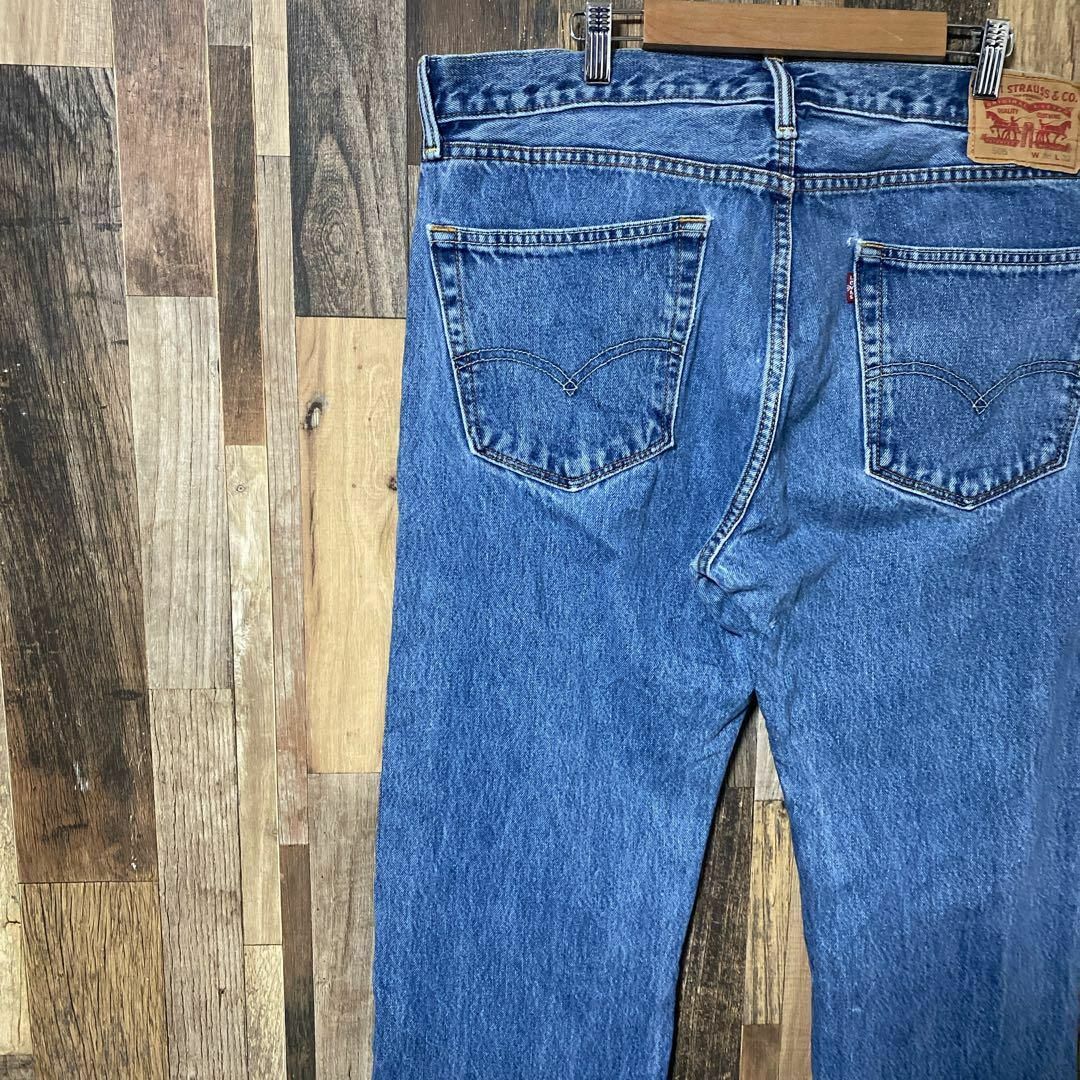 Levi's(リーバイス)のデニム メンズ リーバイス ブルー XL 36 505 ストレート パンツ 古着 メンズのパンツ(デニム/ジーンズ)の商品写真