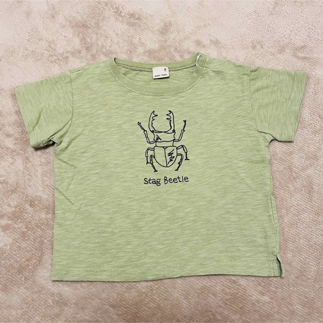 petit main(プティマイン)のプティマイン　昆虫モチーフTシャツ　90サイズ キッズ/ベビー/マタニティのキッズ服男の子用(90cm~)(Tシャツ/カットソー)の商品写真