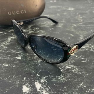 グッチ(Gucci)のグッチ　サングラス　GGロゴ　シェリーライン　インターロッキング　男女兼用　黒(サングラス/メガネ)