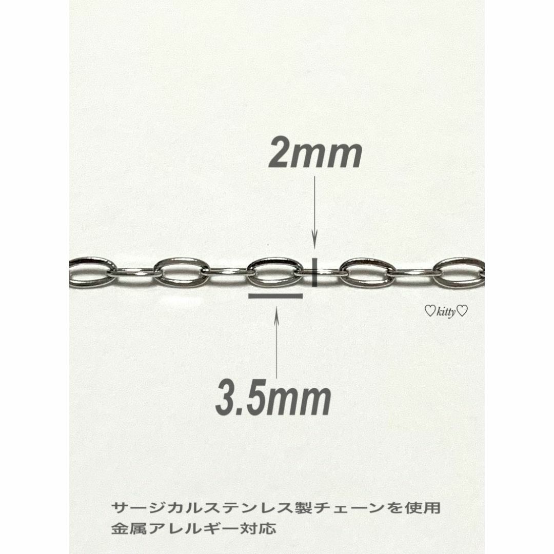 【オーバルリングネックレス 2mm シルバー 55cm】ステンレス メンズのアクセサリー(ネックレス)の商品写真