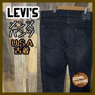 リーバイス(Levi's)のブラック デニム リーバイス メンズ L 34 511 スリム パンツ 古着(デニム/ジーンズ)