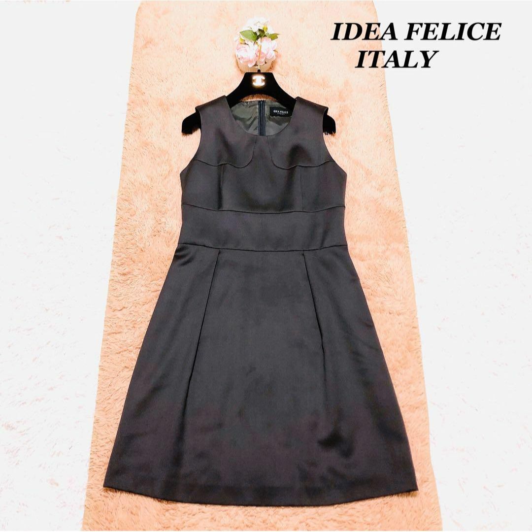 ✽大きいサイズ✽ IDEA FELICE ITALY ワンピース　ウール　44 レディースのワンピース(ひざ丈ワンピース)の商品写真