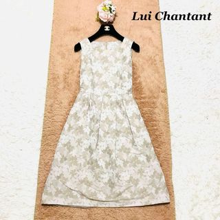 Lui Chantant ルイシャンタン　ワンピース　花柄　ノースリーブ　40(ひざ丈ワンピース)