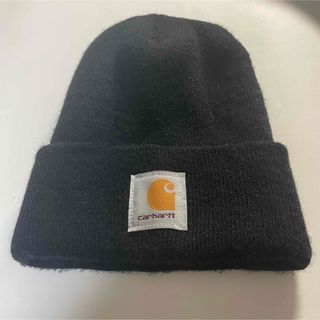 カーハート(carhartt)のcarhartt カーハート  ビーニー　ニット帽　ブラック　黒(ニット帽/ビーニー)