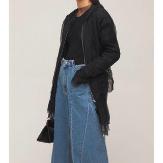 川口春奈着用【Maison Margiela】レイヤードジャケット ブラック