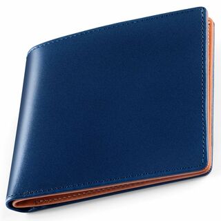 【色: ブルー】[ファブリツィオ] 極薄 財布 メンズ レディース 2つ折り 薄(その他)