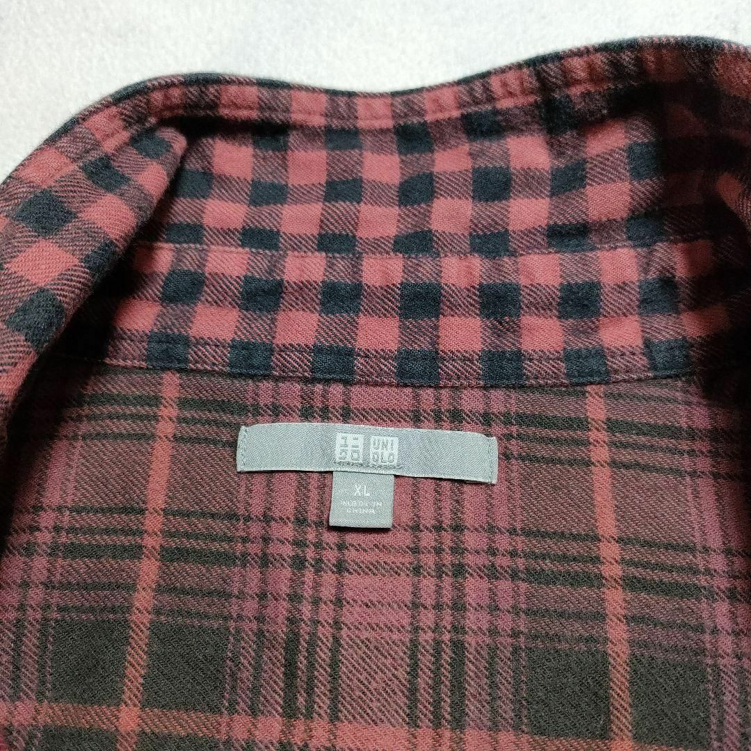 UNIQLO(ユニクロ)のUNIQLO ユニクロ (XL)　フランネルチェックシャツ　大きいサイズ メンズのトップス(シャツ)の商品写真