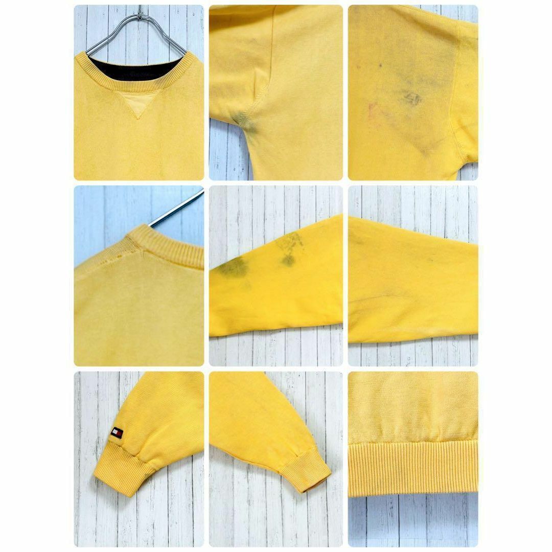 トミーヒルフィガーゴルフ　ナイロンプルオーバー　ニット　イエロー　セーター　L メンズのジャケット/アウター(その他)の商品写真