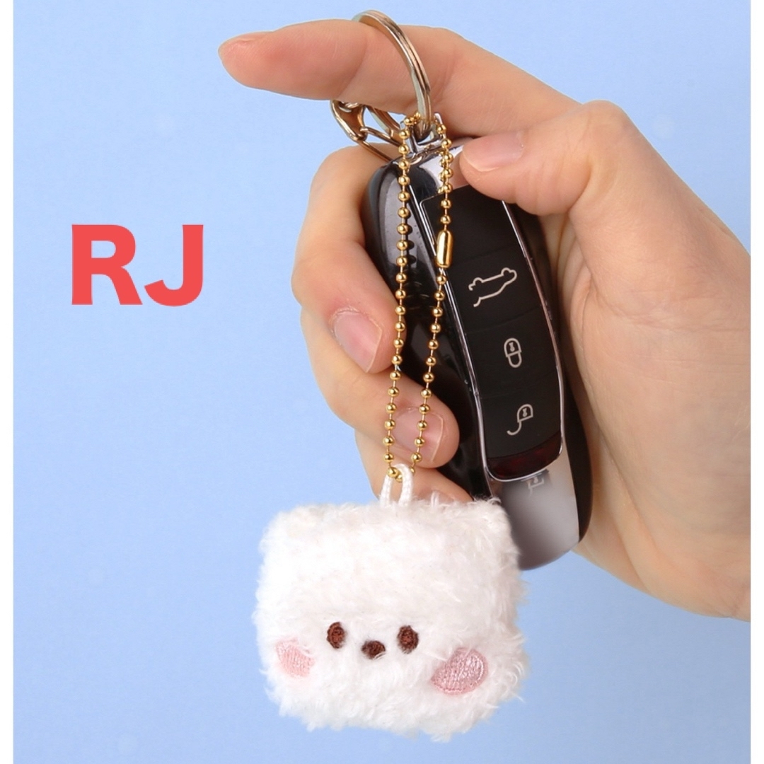 BT21(ビーティーイシビル)のBT21 RJ ジン minini FACE キーリング キーホルダー エンタメ/ホビーのタレントグッズ(アイドルグッズ)の商品写真