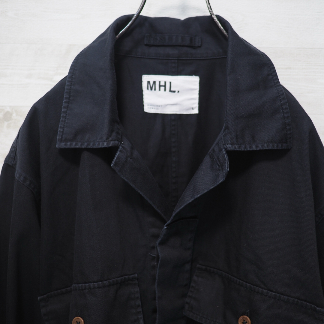 MHL.(エムエイチエル)のMHL. 19AW Cotton Twill Shirt-Black/L メンズのトップス(シャツ)の商品写真