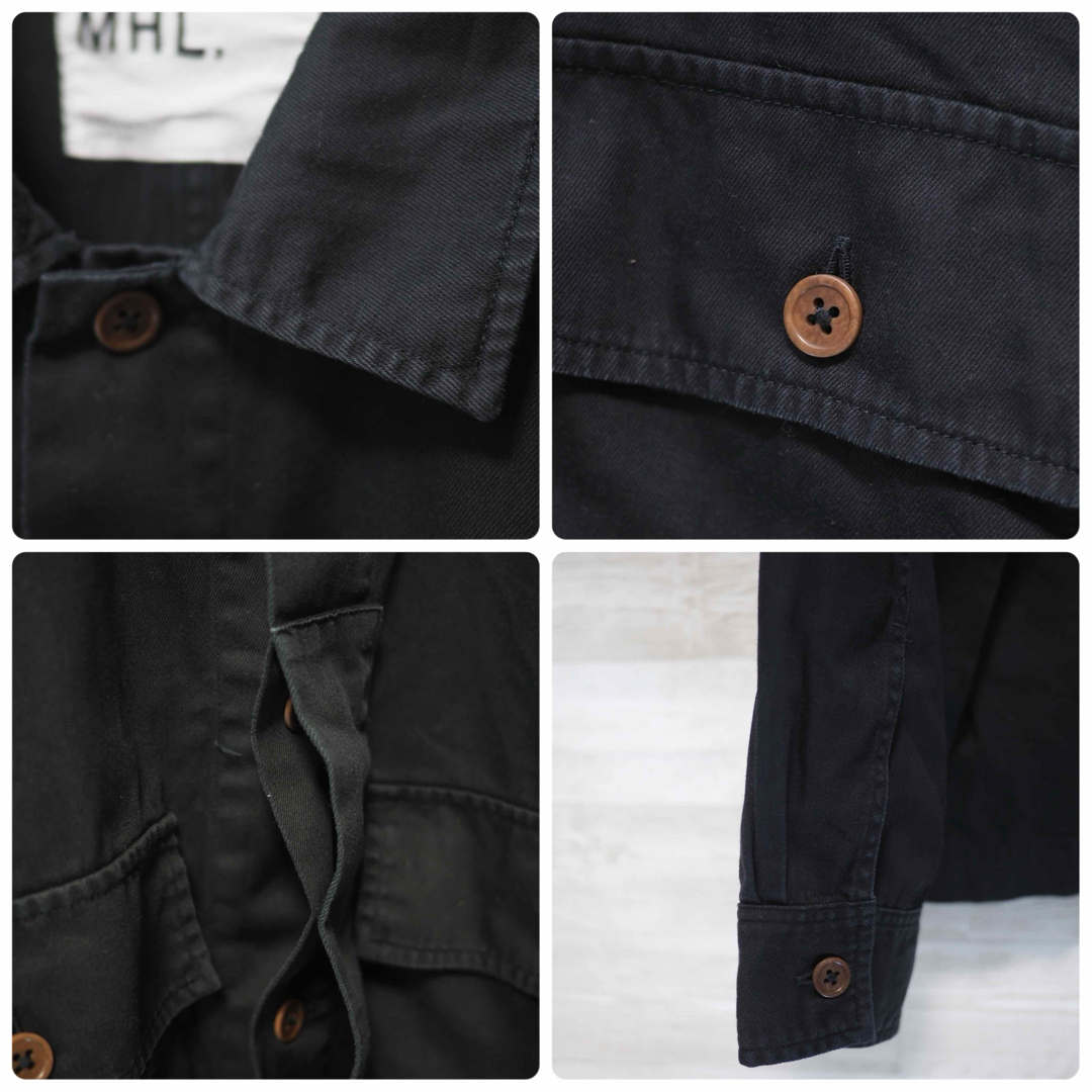 MHL.(エムエイチエル)のMHL. 19AW Cotton Twill Shirt-Black/L メンズのトップス(シャツ)の商品写真