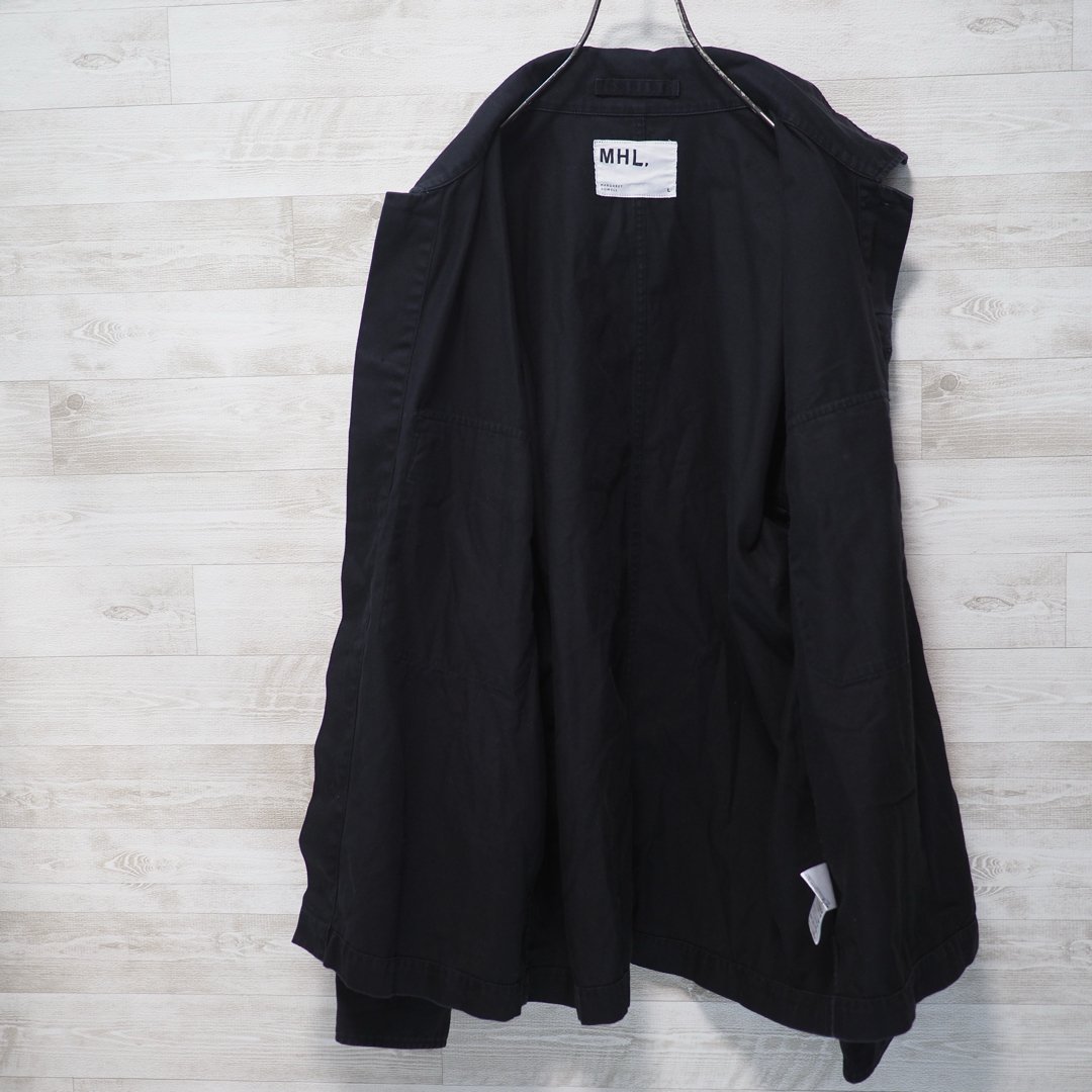 MHL.(エムエイチエル)のMHL. 19AW Cotton Twill Shirt-Black/L メンズのトップス(シャツ)の商品写真