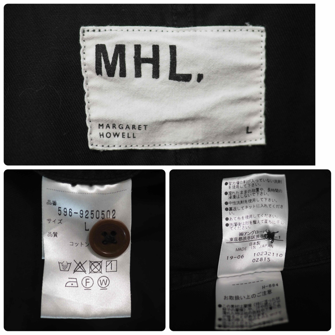 MHL.(エムエイチエル)のMHL. 19AW Cotton Twill Shirt-Black/L メンズのトップス(シャツ)の商品写真
