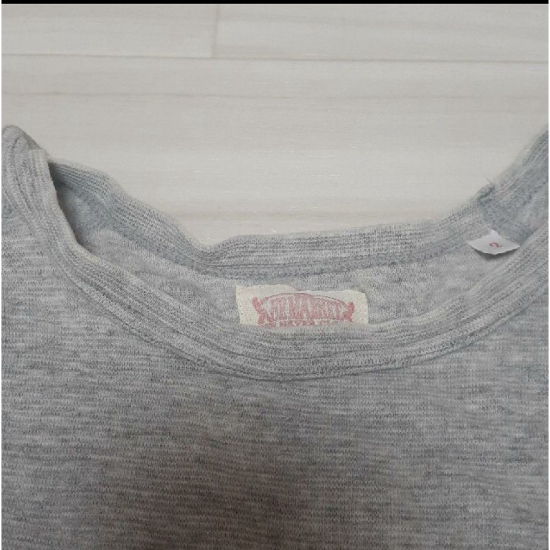 HOLLYWOOD RANCH MARKET(ハリウッドランチマーケット)のハリウッドランチマーケット ロンＴ グレー(難あり) メンズのトップス(Tシャツ/カットソー(七分/長袖))の商品写真