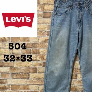 リーバイス(Levi's)のリーバイス　504　デニム　ジーンズ　ジーパン　テーパード　太め　32/33(デニム/ジーンズ)