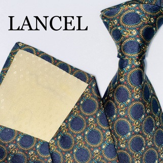 LANCEL - LANCEL ランセル　シルクネクタイ　高級ブランド　フランス製　絹100%