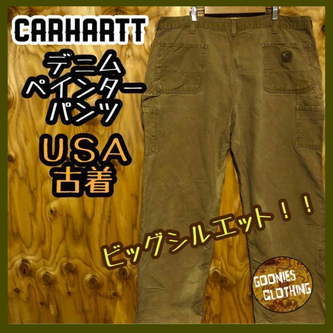carhartt(カーハート)のパンツ USA古着 90s デニム ペインター メンズ ブロンズ カーハート メンズのパンツ(ワークパンツ/カーゴパンツ)の商品写真