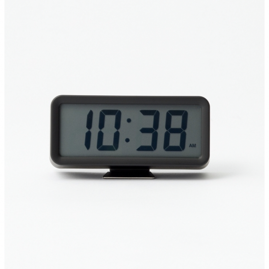 ★新品★デジタル時計・小 ブラック muji 時計 〈無印良品〉★iPhone∮ インテリア/住まい/日用品のインテリア小物(置時計)の商品写真
