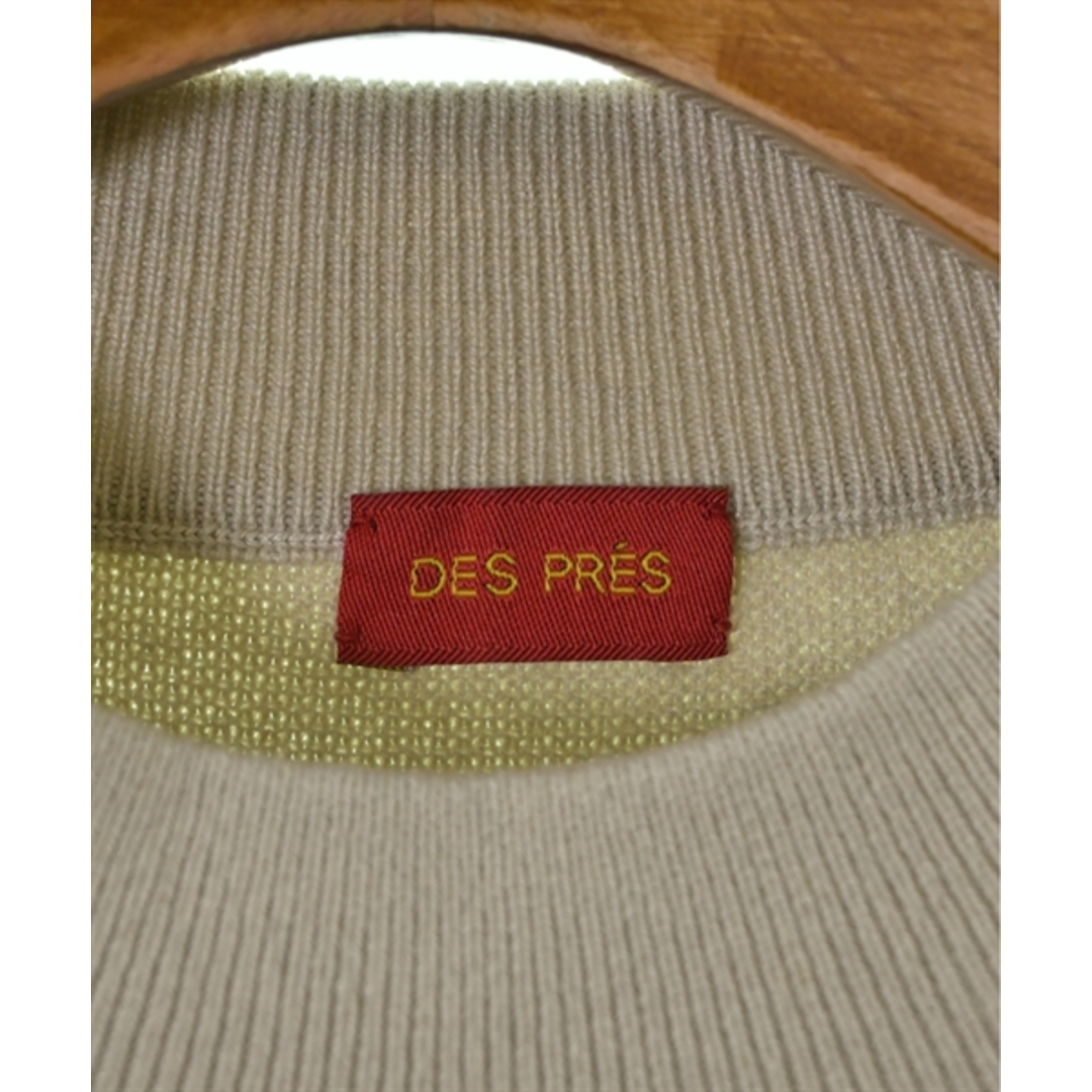 DES PRES(デプレ)のDES PRES デプレ ニット・セーター S ベージュ 【古着】【中古】 レディースのトップス(ニット/セーター)の商品写真