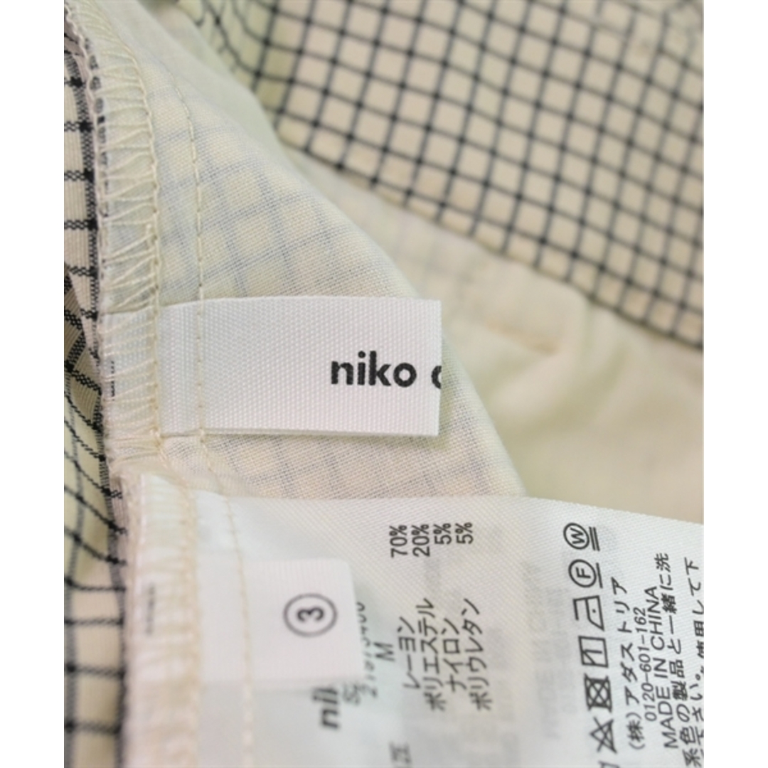 niko and...(ニコアンド)のniko and... パンツ（その他） 3(M位) ベージュx黒(チェック) 【古着】【中古】 レディースのパンツ(その他)の商品写真
