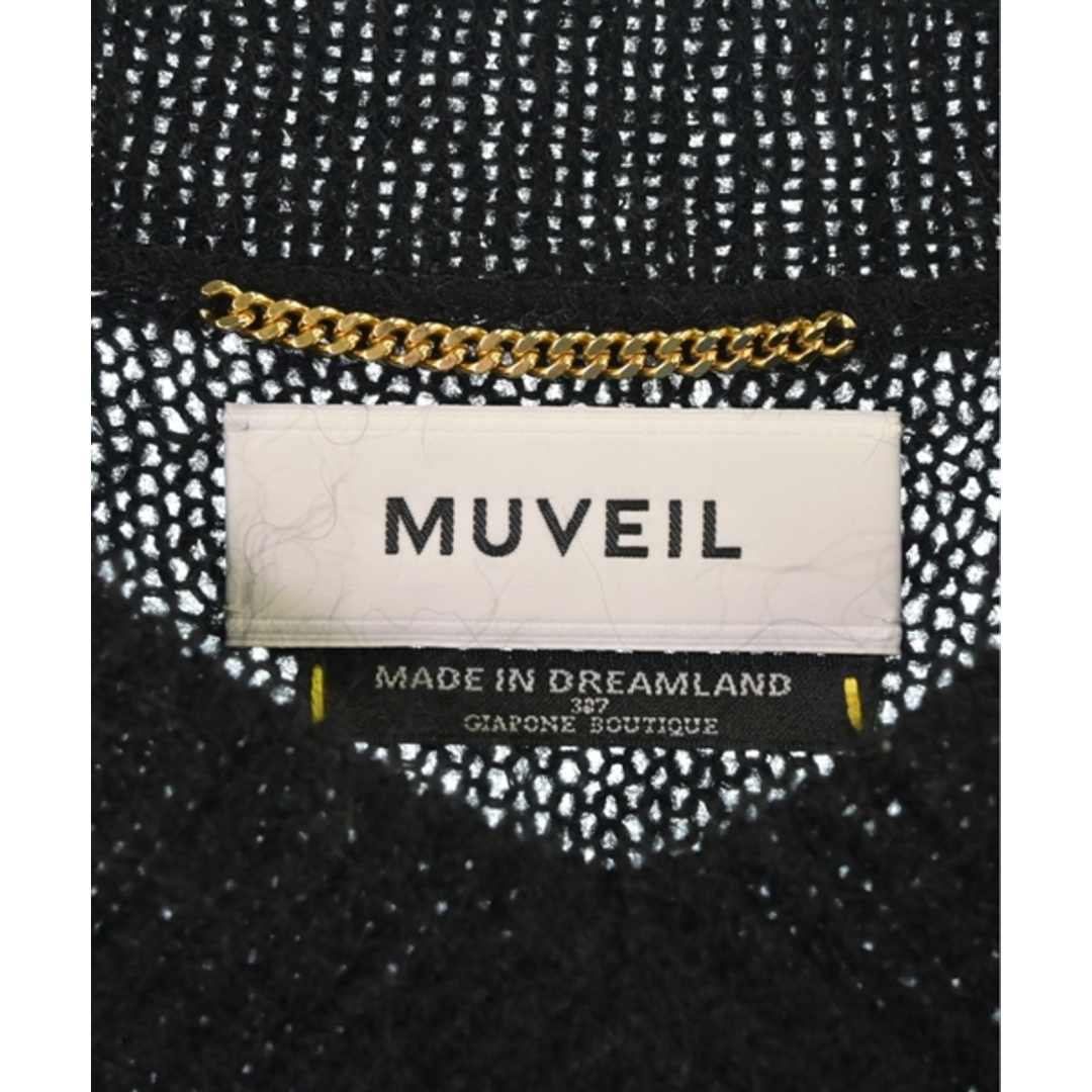 MUVEIL(ミュベール)のMUVEIL ミュベール ニット・セーター 38(M位) 黒 【古着】【中古】 レディースのトップス(ニット/セーター)の商品写真