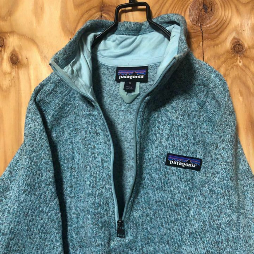 patagonia(パタゴニア)のパタゴニア ニット セーター USA古着 90s ハーフジップ レディース レディースのトップス(ニット/セーター)の商品写真