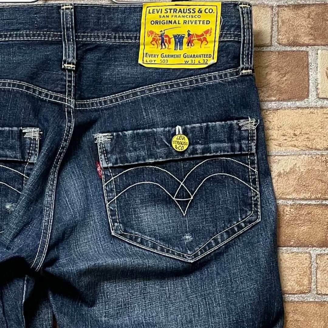 Levi's(リーバイス)のリーバイス　503　イエローパッチ　デニム　ジーンズ　ジーパン　レア　31/32 メンズのパンツ(デニム/ジーンズ)の商品写真