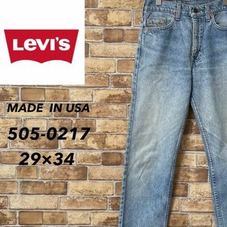 リーバイス(Levi's)のリーバイス　505-0217　USA製　裏525ヴィンテージ　デニム　29/34(デニム/ジーンズ)