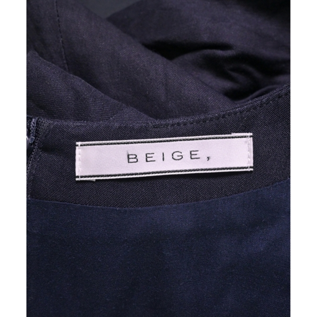 BEIGE,(ベイジ)のBEIGE, ベイジ ワンピース 4(M位) 紺 【古着】【中古】 レディースのワンピース(ひざ丈ワンピース)の商品写真