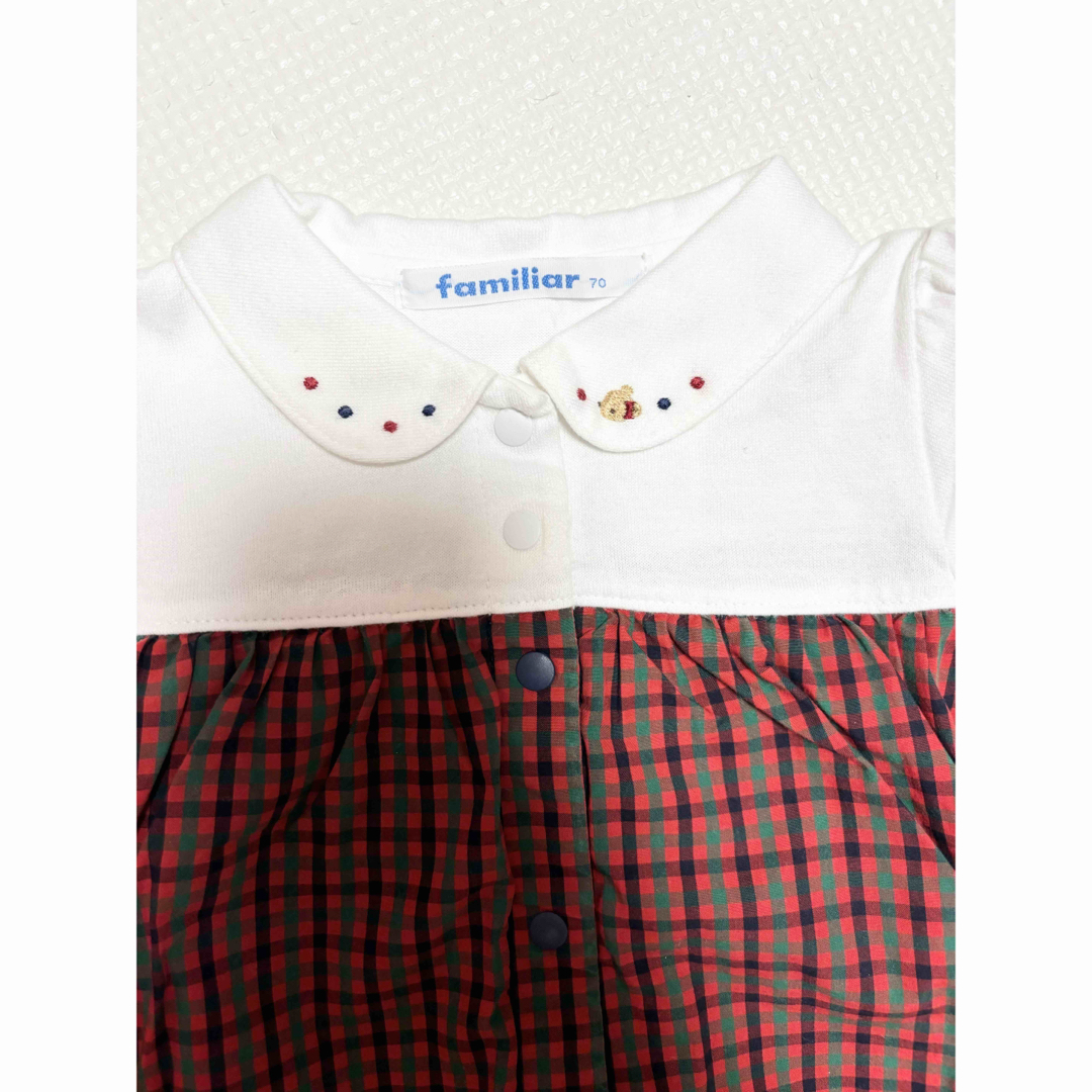 familiar(ファミリア)のファミリア　半袖ロンパース　70 キッズ/ベビー/マタニティのベビー服(~85cm)(ロンパース)の商品写真