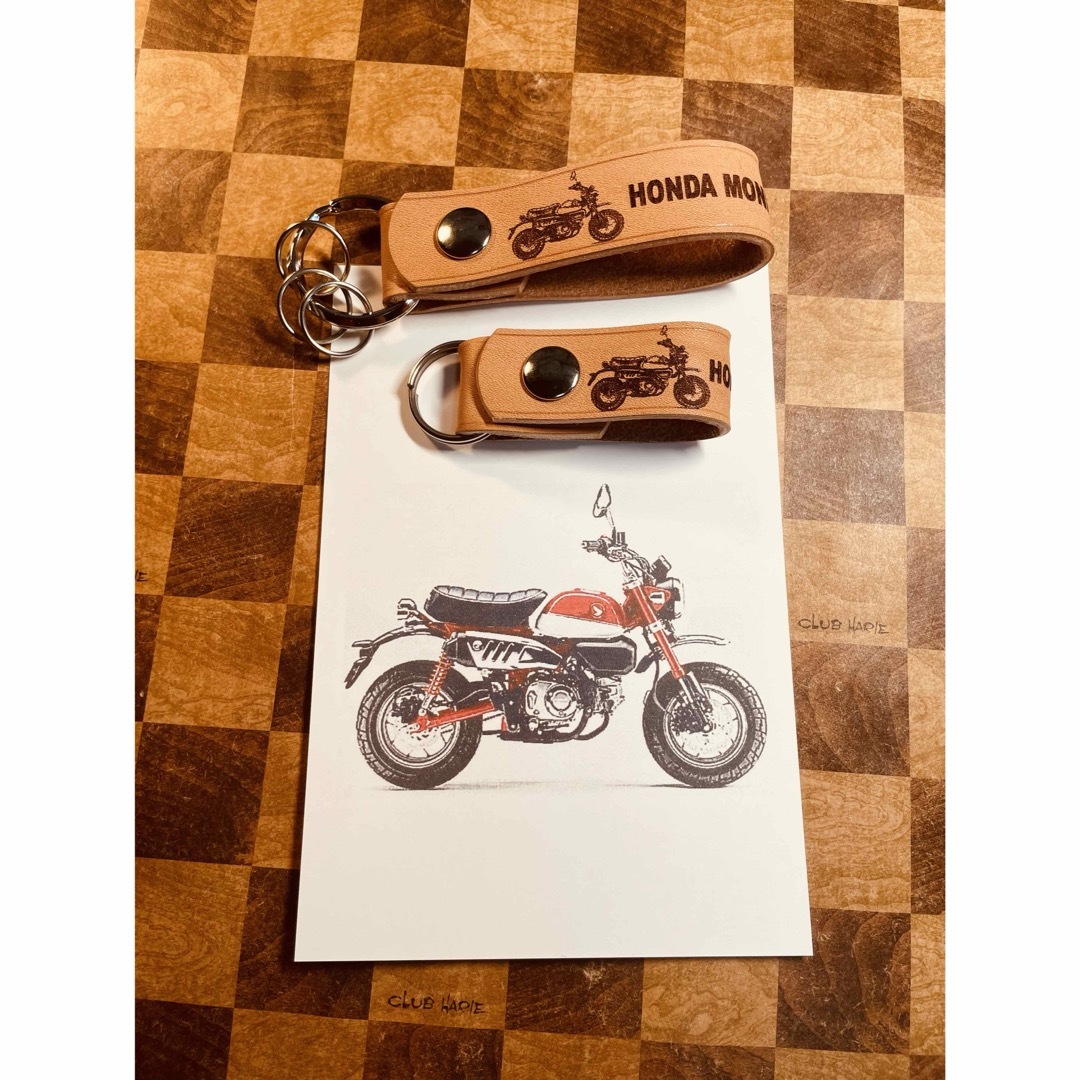 本革レザーストラップ　モンキー125 オリジナルレザーストラップセット 自動車/バイクのバイク(その他)の商品写真