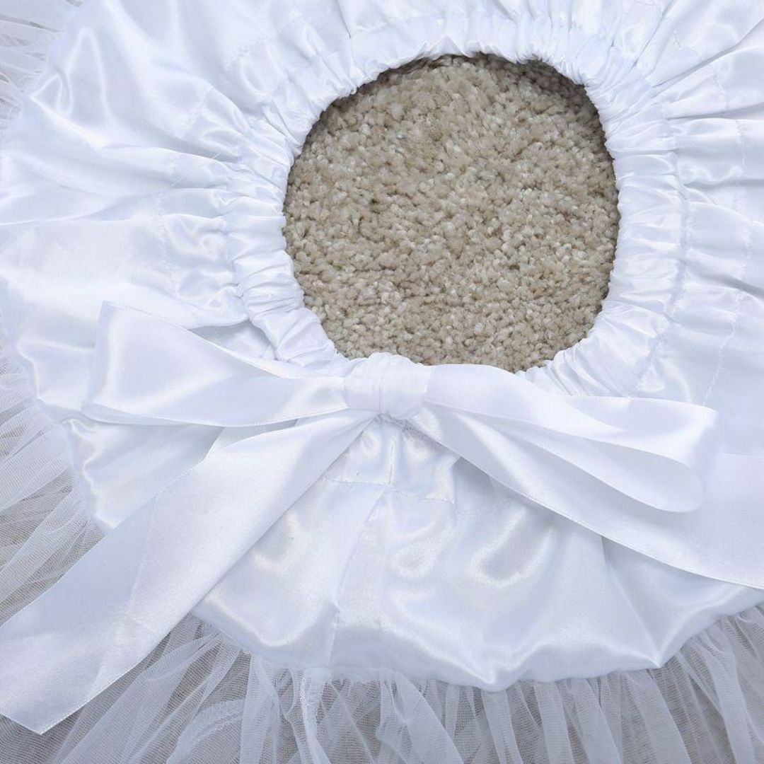 ボリューム パニエ 45cm ホワイト ロリータ コスプレ ドレス チュール レディースのスカート(その他)の商品写真