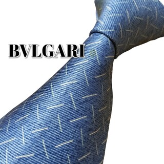 ブルガリ(BVLGARI)の★BVLGARI★　ブルガリ　ブルー系　総柄　イタリア製(ネクタイ)