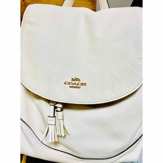 コーチ(COACH)のcoachのリュック　ホワイト(リュック/バックパック)