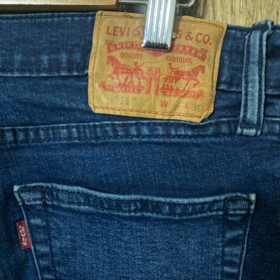 Levi's(リーバイス)のデニム リーバイス メンズ ブルー L 511 スリム ストレッチ パンツ 古着 メンズのパンツ(デニム/ジーンズ)の商品写真