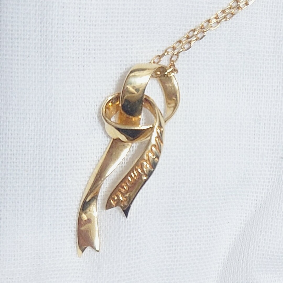 ミキモト ネックレス 18K リボン リボンネックレス イエローゴールド ミキモト ネックレス 18K リボン リボンネックレス イエローゴールド