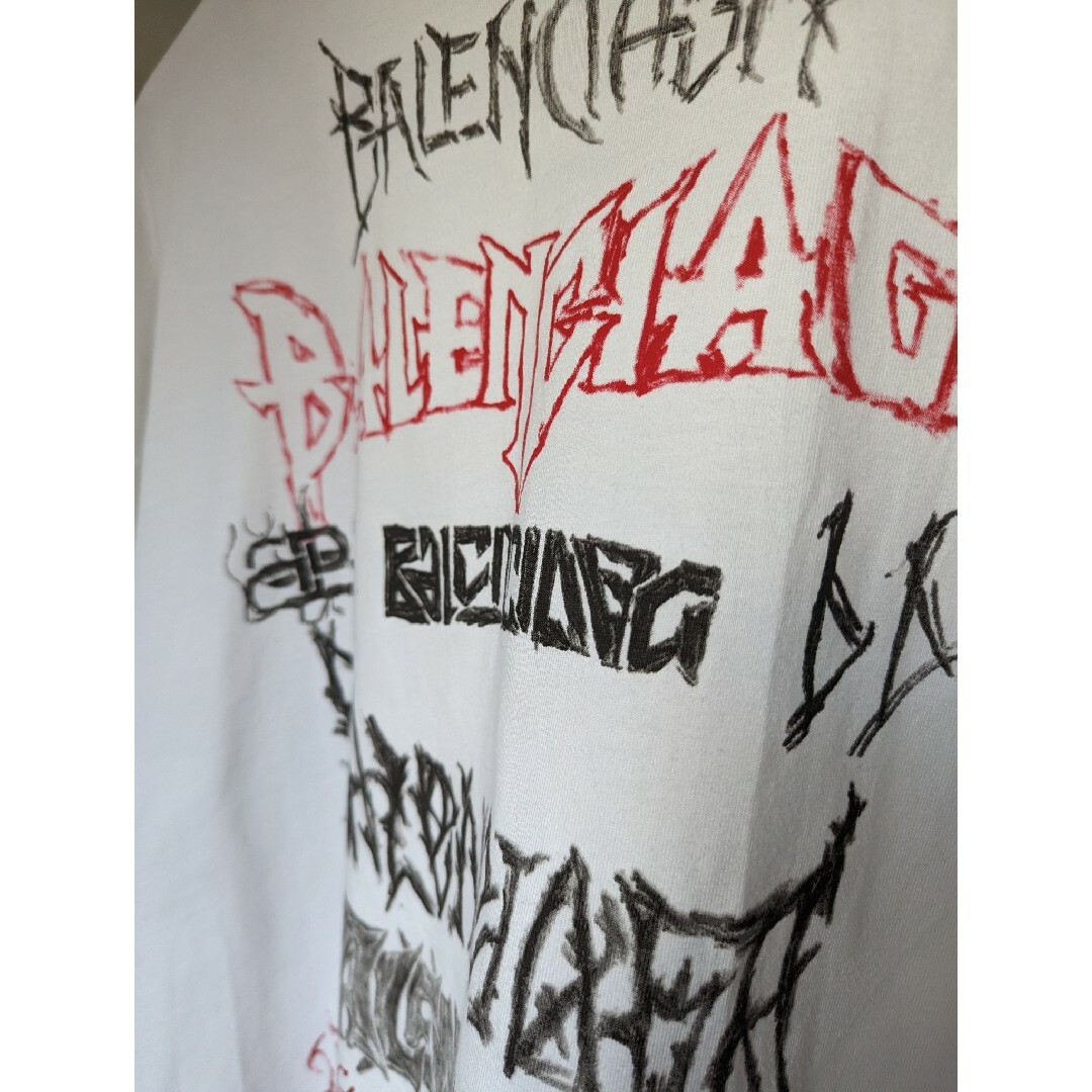 Balenciaga(バレンシアガ)のバレンシアガ DIY METAL ロンT 長袖 Tシャツ カットソー ホワイト メンズのトップス(Tシャツ/カットソー(七分/長袖))の商品写真