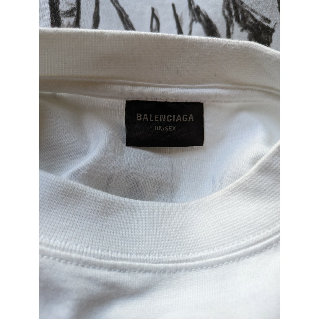 Balenciaga(バレンシアガ)のバレンシアガ DIY METAL ロンT 長袖 Tシャツ カットソー ホワイト メンズのトップス(Tシャツ/カットソー(七分/長袖))の商品写真