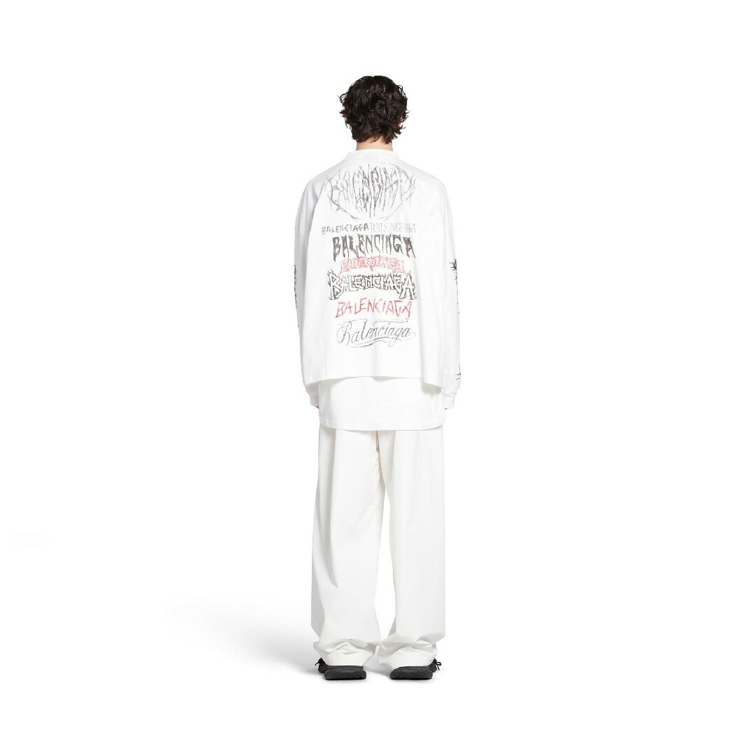 Balenciaga(バレンシアガ)のバレンシアガ DIY METAL ロンT 長袖 Tシャツ カットソー ホワイト メンズのトップス(Tシャツ/カットソー(七分/長袖))の商品写真