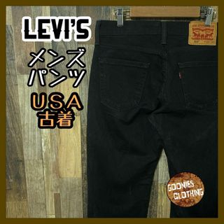 リーバイス(Levi's)の514 リーバイス スリムストレート S 29 ブラック デニム メンズ パンツ(デニム/ジーンズ)