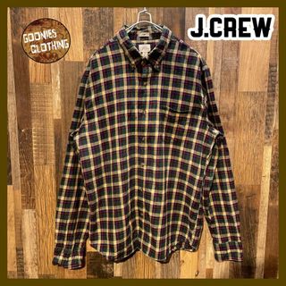 ジェイクルー(J.Crew)の好配色 90s ネルシャツ チェック ボタンダウンシャツ 長袖 シャツ(シャツ)