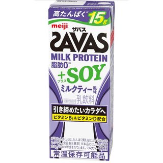 ザバス(SAVAS)のSAVAS MILK PROTEIN 脂肪0+SOY ミルクティー風味 24 本(プロテイン)