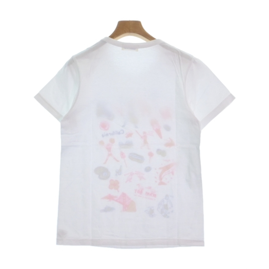 BEAMS BOY(ビームスボーイ)のBEAMS BOY ビームスボーイ Tシャツ・カットソー -(M位) 白 【古着】【中古】 レディースのトップス(カットソー(半袖/袖なし))の商品写真